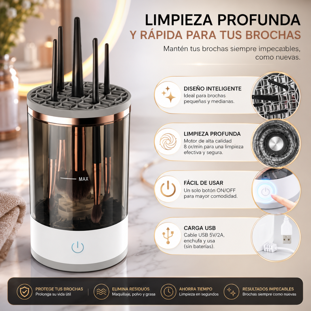 Limpiador Automático de Brochas 360°