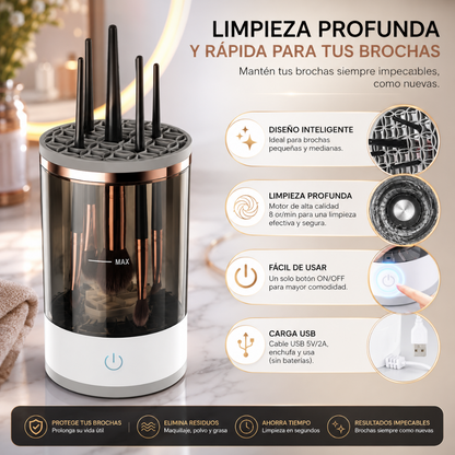 Limpiador Automático de Brochas 360°
